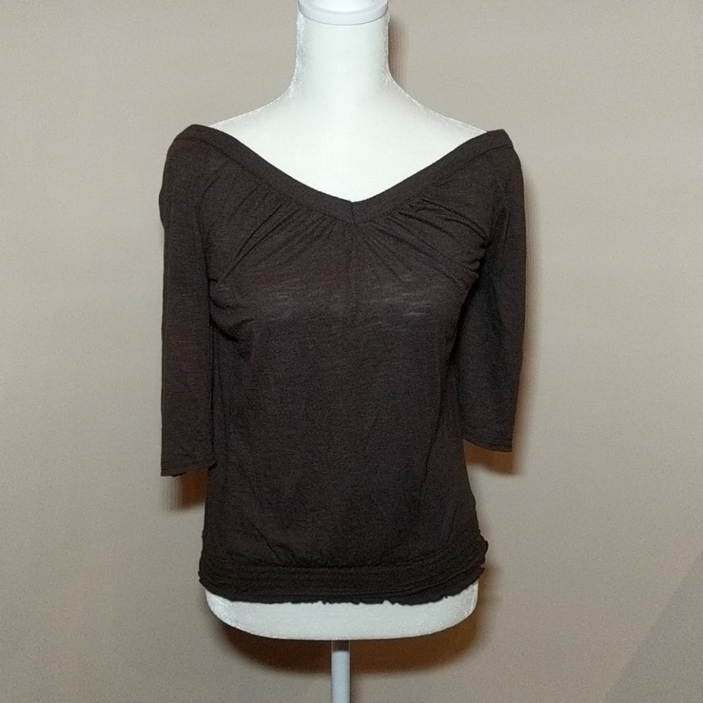 Mudd brown blouse